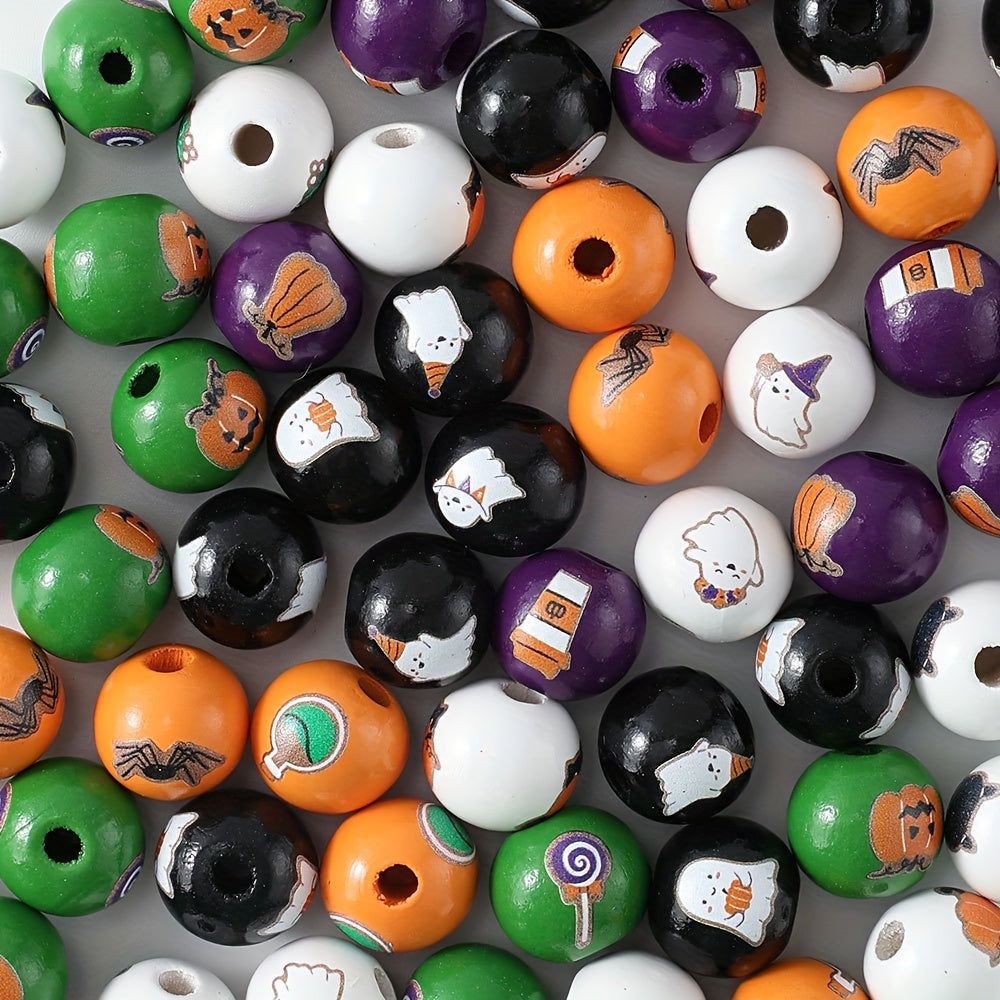 10x12mm Frosting Acrylic Halloween Skull Beads