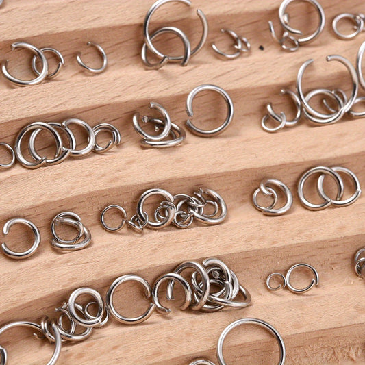 200pcs Stainless Steel Open Jump Rings