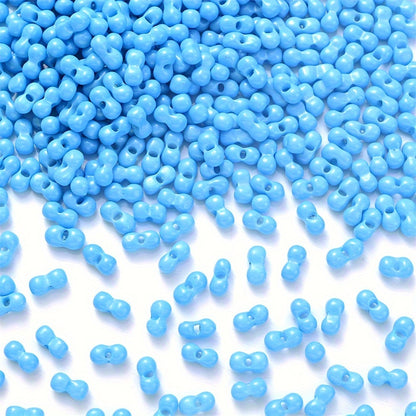 Mix Color Glitter Transparent Plastic Pony Beads