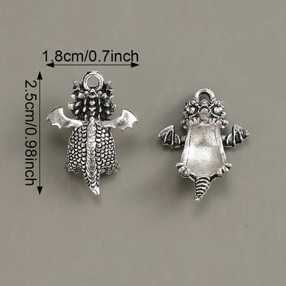 5pcs 18x25mm Flying Dragon Pendant Beads