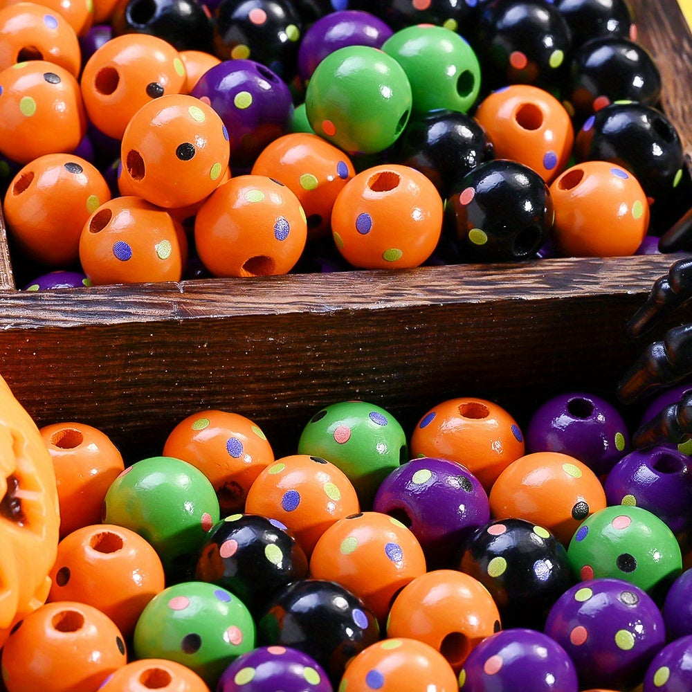 16mm Halloween Wooden Beads