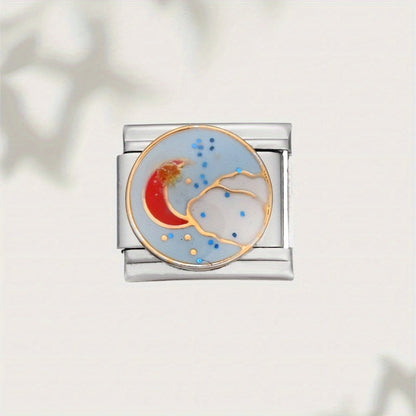 1pc Sun Star Moon Dark Cloud Television Charm Bead
