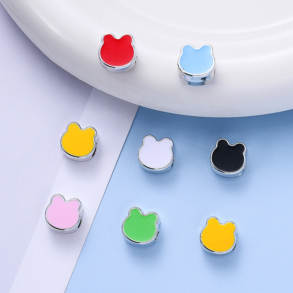 10mm Bear-Shaped Plastic Spacer Beads