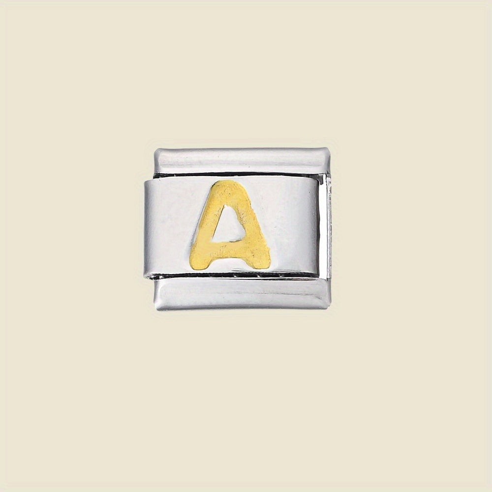 1pc 9x10mm A-Z Letter Link Module Bead