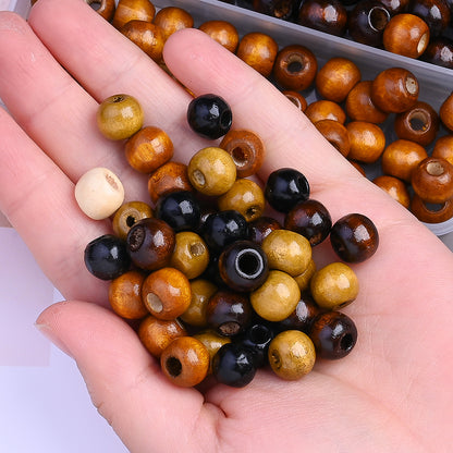 Vintage Wooden Round Beads Kit