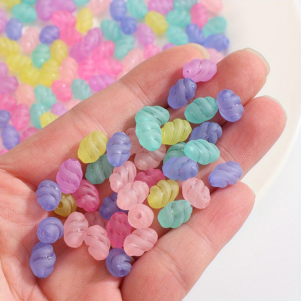 Mixed Color Oval Acrylic Beads