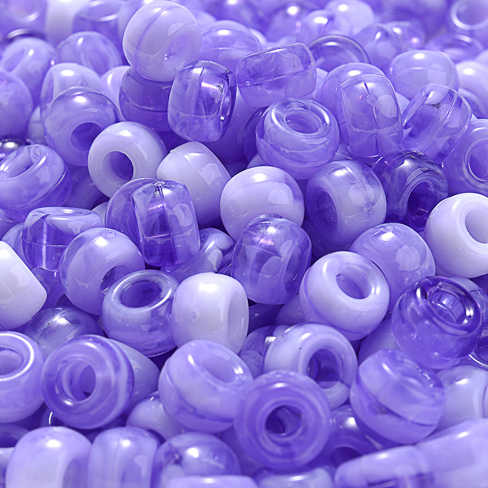 Crack Inside Multicolor Glass Round Beads