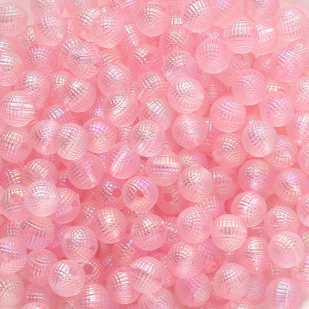 12mm AB Dreamy Gradient Fish Scale Round Flatback Resin Beads