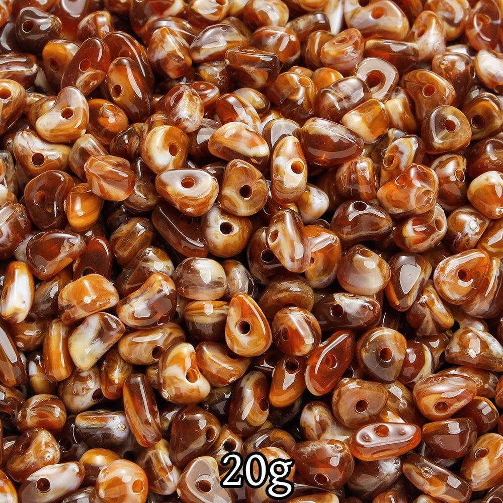 20g 4-9mm Two Tone Irregular Gradient Beads