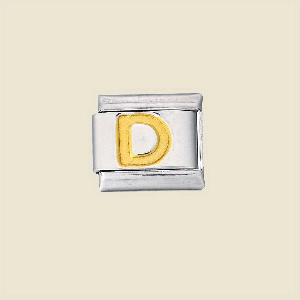 1pc 9x10mm A-Z Letter Link Module Bead