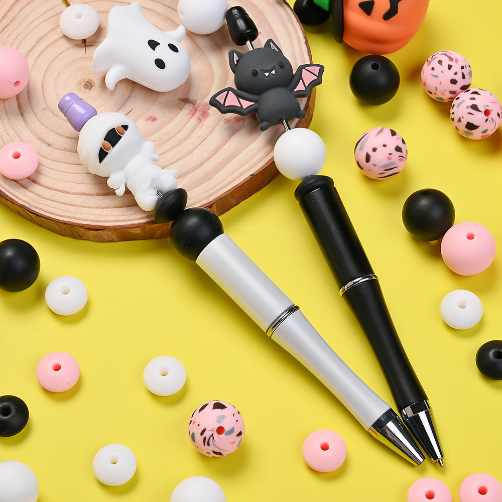 38pcs Halloween Silicone Focus Beads Set