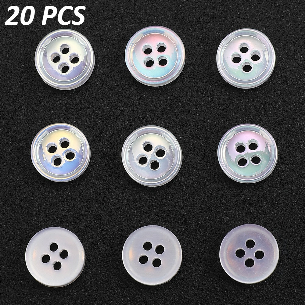 11mm Resin AB Button Beads