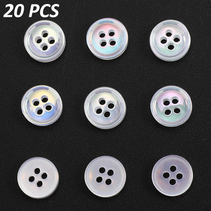 11mm Resin AB Button Beads