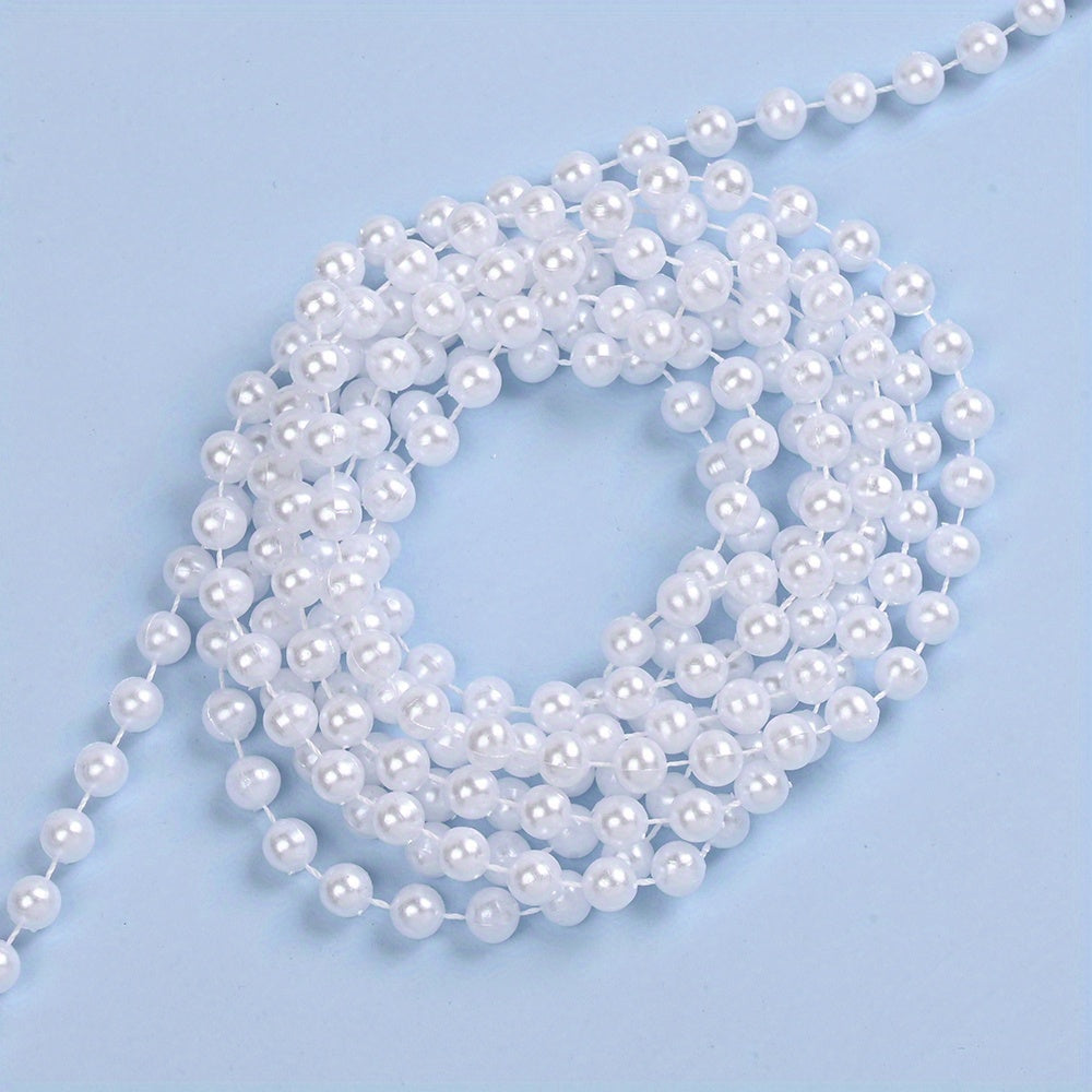 Pearl-Shaped Acrylic Spacer Beads