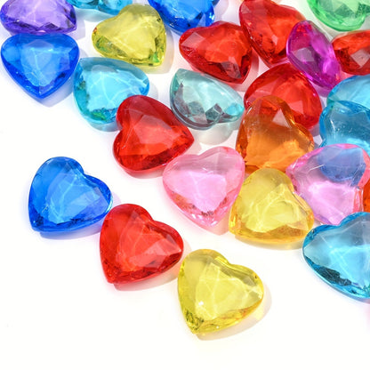 Colorful Five Petal Flower Acrylic Spacer Beads