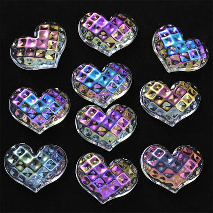 200-Piece Assorted Transparent Geometric Artificial Crystal Beads