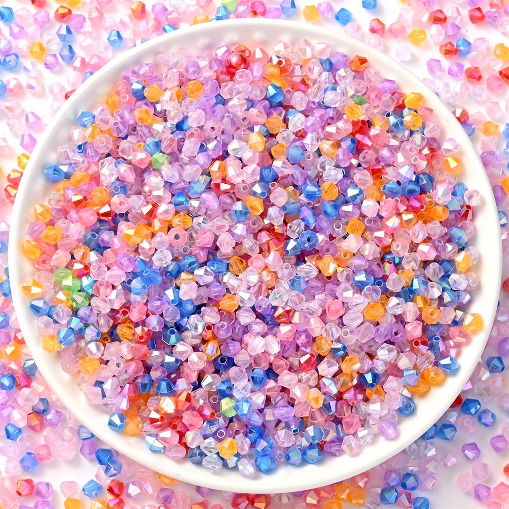1000pcs Mixed Irregular Angular Acrylic Beads