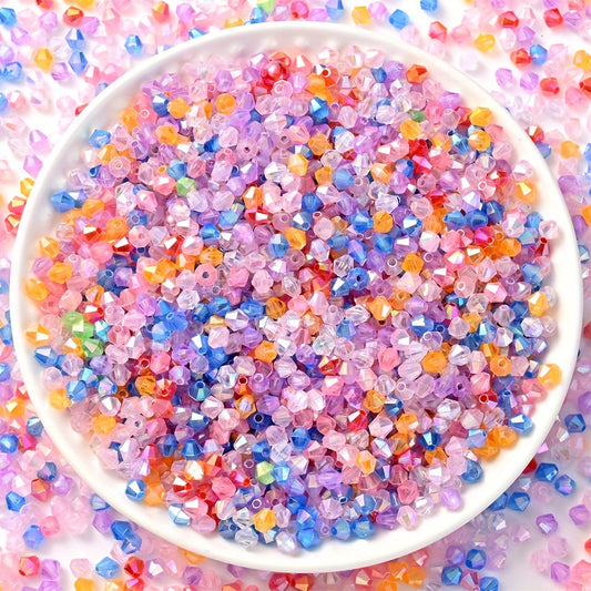 1000pcs Mixed Irregular Angular Acrylic Beads
