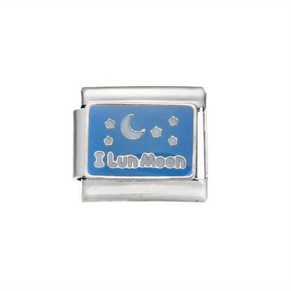 1pc 9x10mm Stainless Steel Module Charm Bead