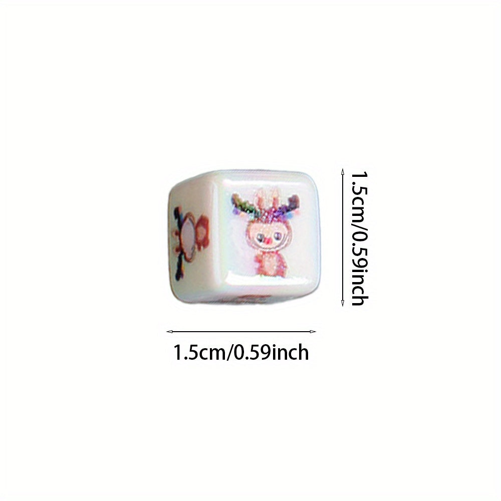 Christmas Acrylic Square Beads