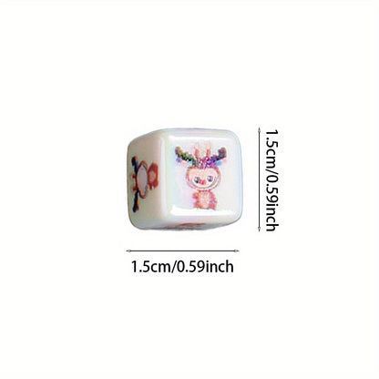 Christmas Acrylic Square Beads