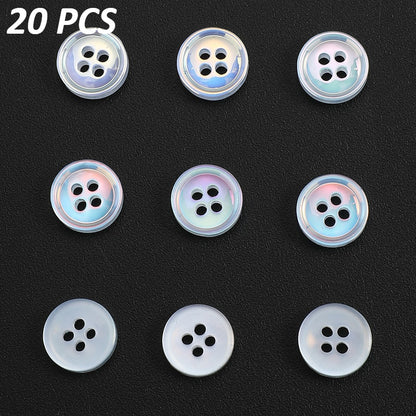 11mm Resin AB Button Beads