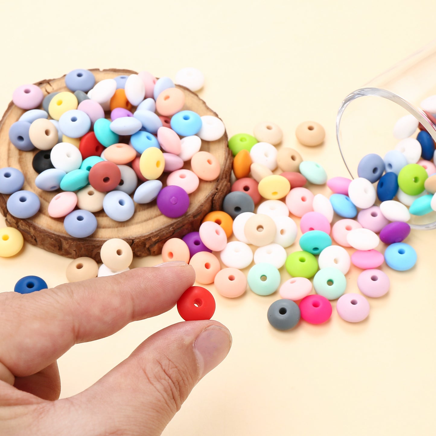 Colorful Acrylic Round Spacer Beads