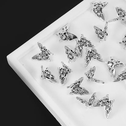 20pcs 14x15mm Alloy Butterfly Spacer Beads