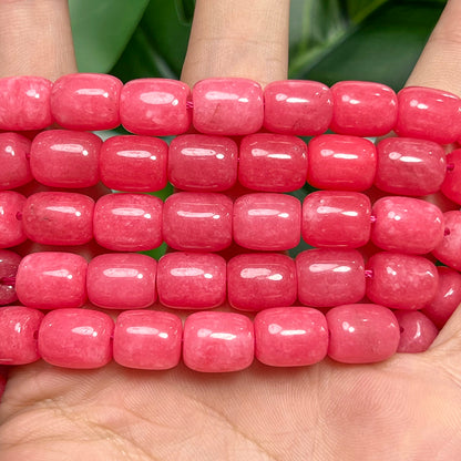 8 × 12mm Rhodonite Natural Stone Spacer Beads
