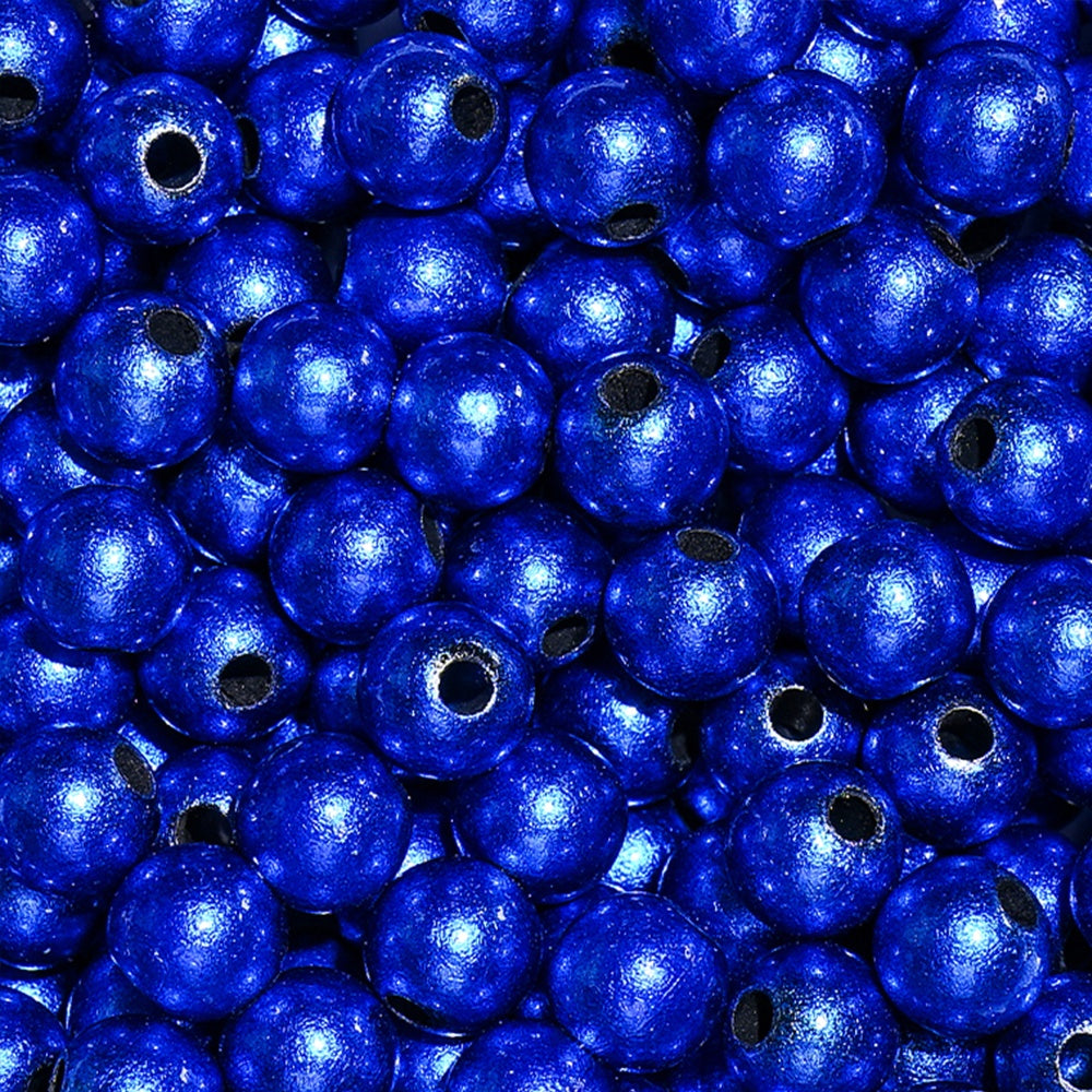50/100/200pcs 8/10/12mm Colorful Round Acrylic Glossy Beads