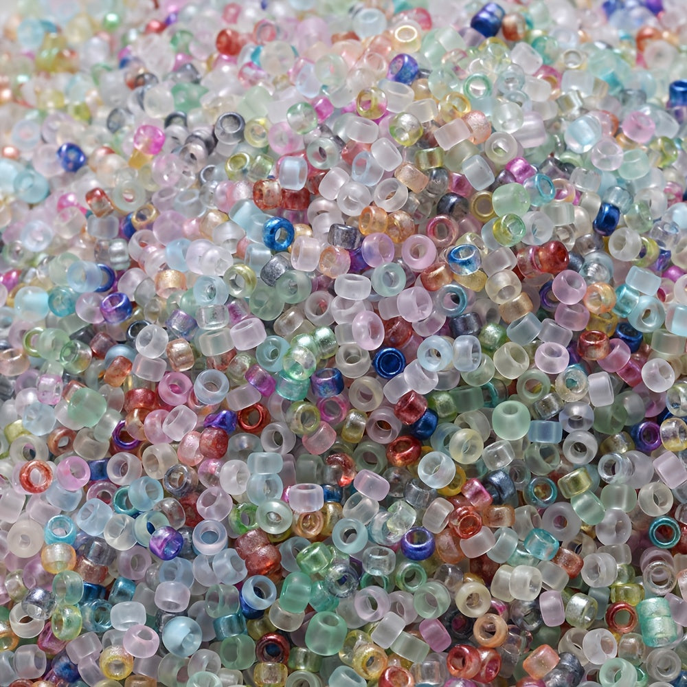 500pcs Mixed Color Glass Seed Beads