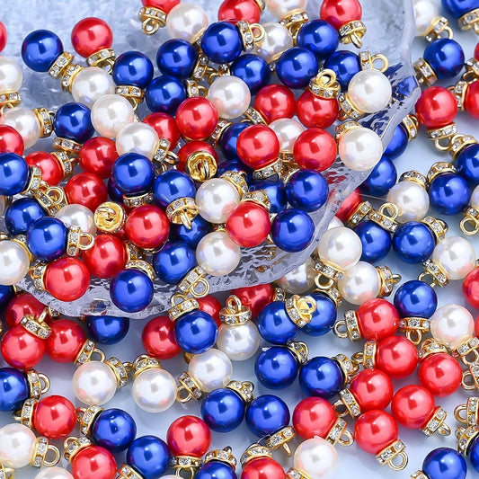 Independence Day CCB Pendant Beads