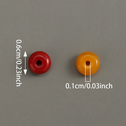 100pcs 3x6mm Glass Wheel Beads