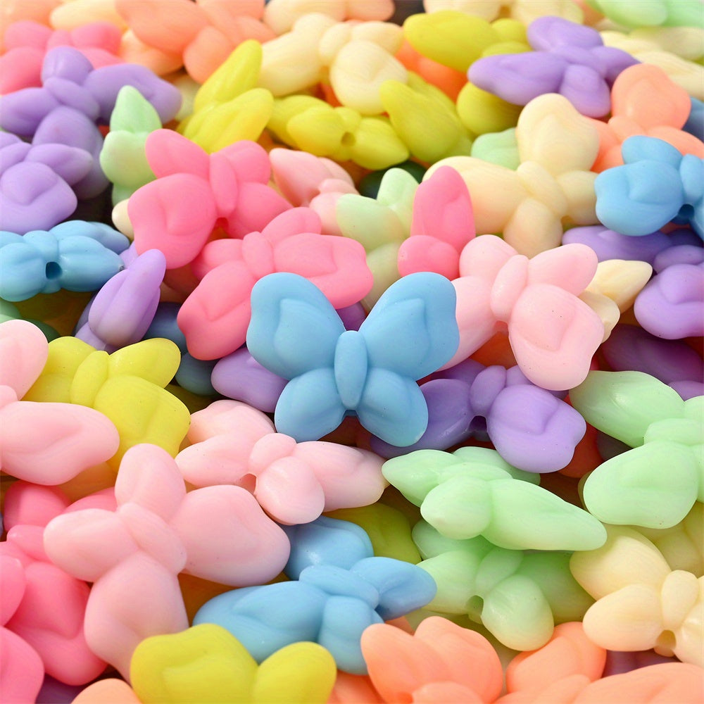 Colorful Five-Pointed Star Acrylic Spacer Beads