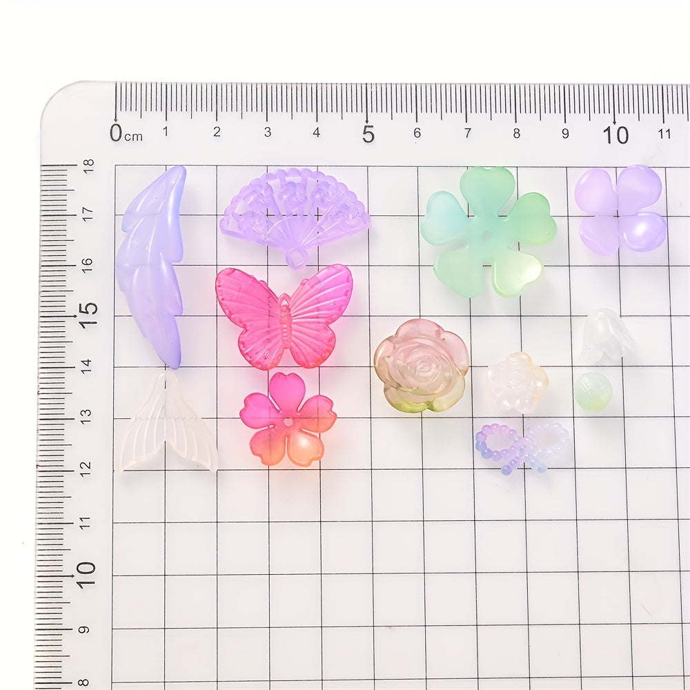 Multicolor Mix Style Pony Acrylic Beads