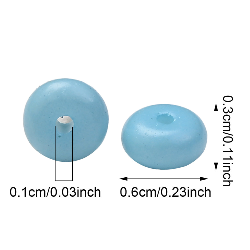Macaron Glass Safety Buckle Beads