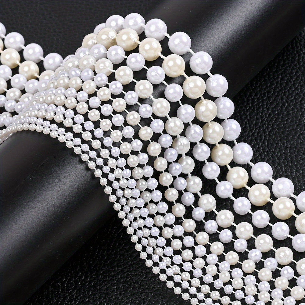 Ivory White Imitation Pearl Round Beads