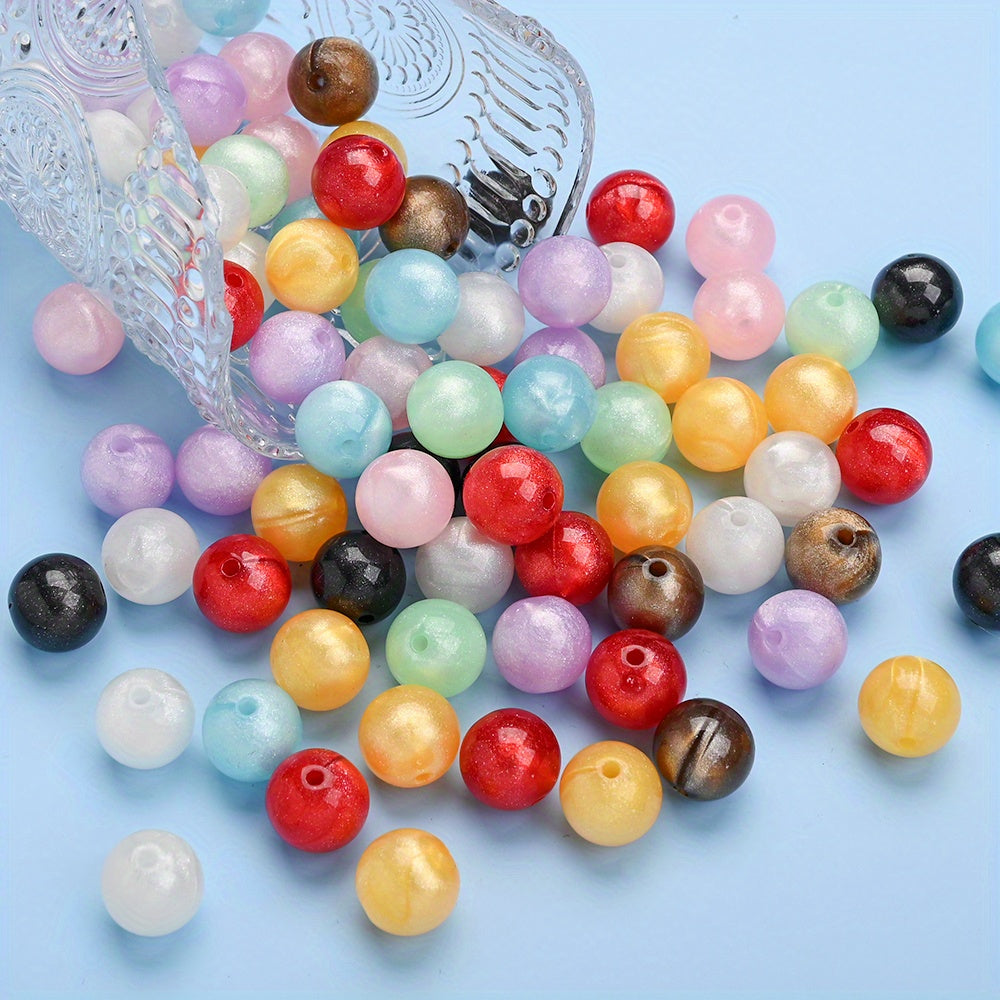 16mm Fine Flash Acrylic Round Beads
