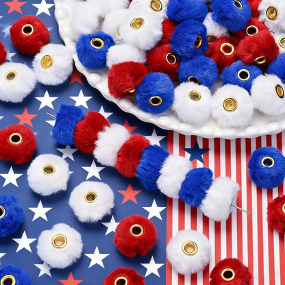 20pcs/set 20mm Independence Day Large Hole Beads