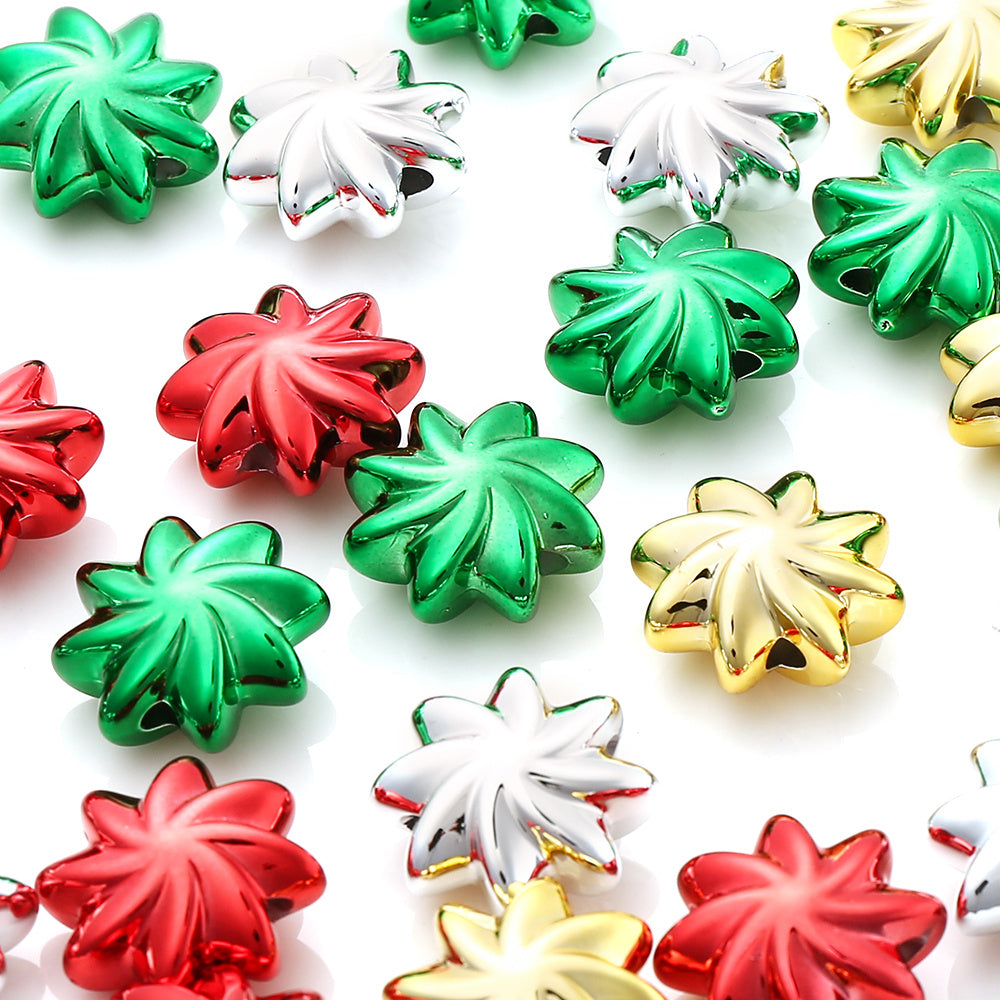 Christmas Whirlwind Acrylic Beads