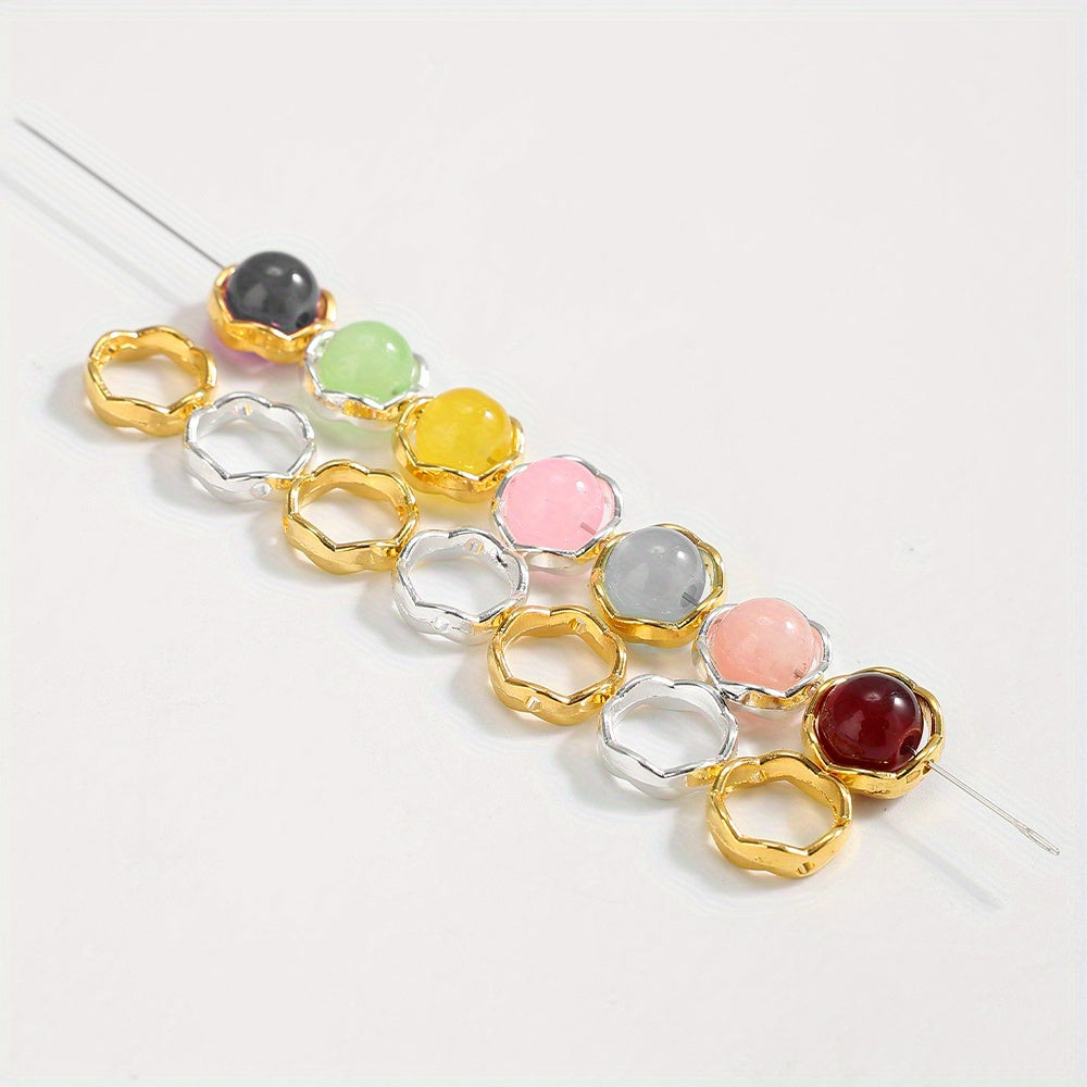 12mm Alloy Circle Spacer Beads