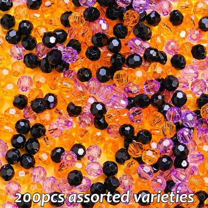Halloween Multifaceted Acrylic Beads