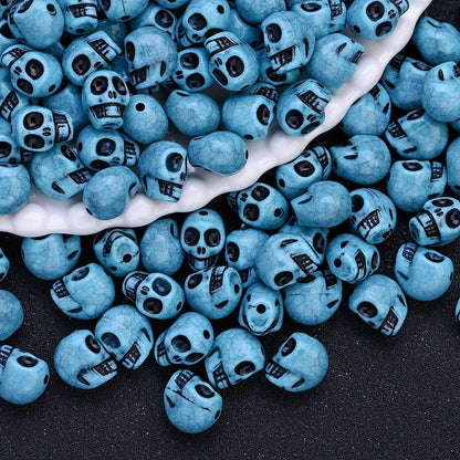 11x13mm Halloween Skull Acrylic Beads