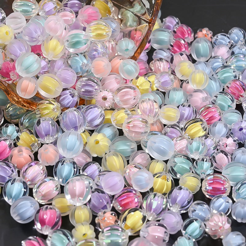 Acrylic Pumpkin Beads