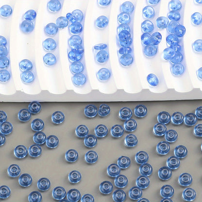 3×6mm Glass Abacus Spacer Beads