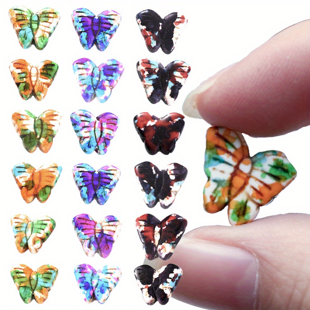 Gradient Butterfly Spacer Beads