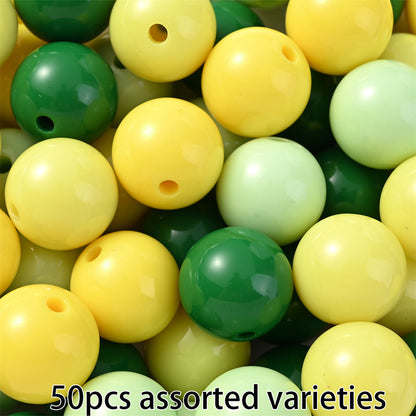Colorful Acrylic Round Spacer Beads