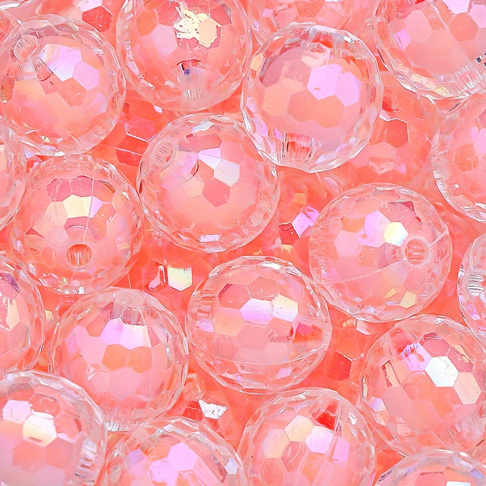 16mm AB Color Faceted Acrylic Round Beads