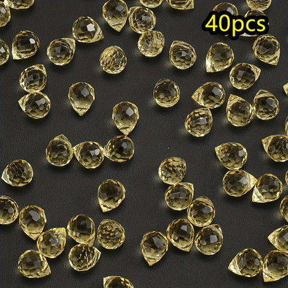 AB Color Faceted Strawberry Glass Beads