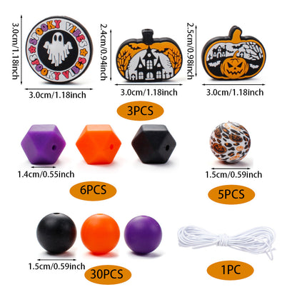 Mix Style Silicone Beads Set with Beading Pens